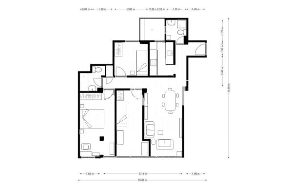 Long Term Rental - Apartment / flat - Torrevieja - Nueva Torrevieja - Aguas Nuevas